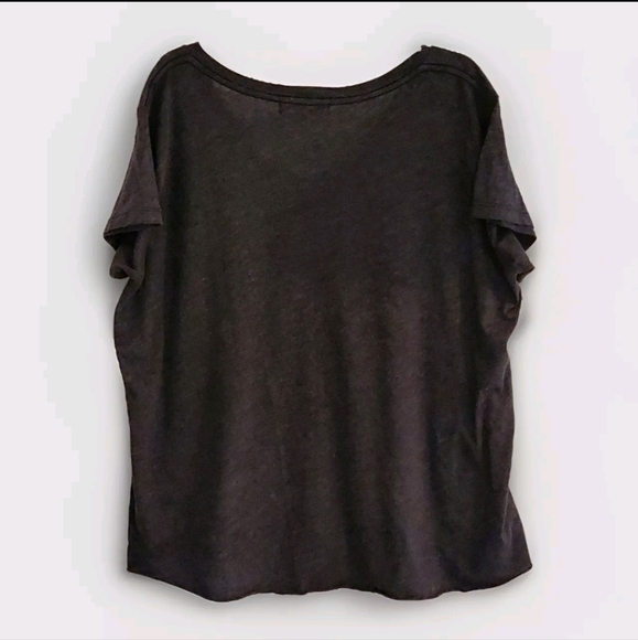 Wildfox “Keep It Simple Sister” Rolled Hem V-Neck Tee  Size Large – Made in LA - Picture 10 of 10
